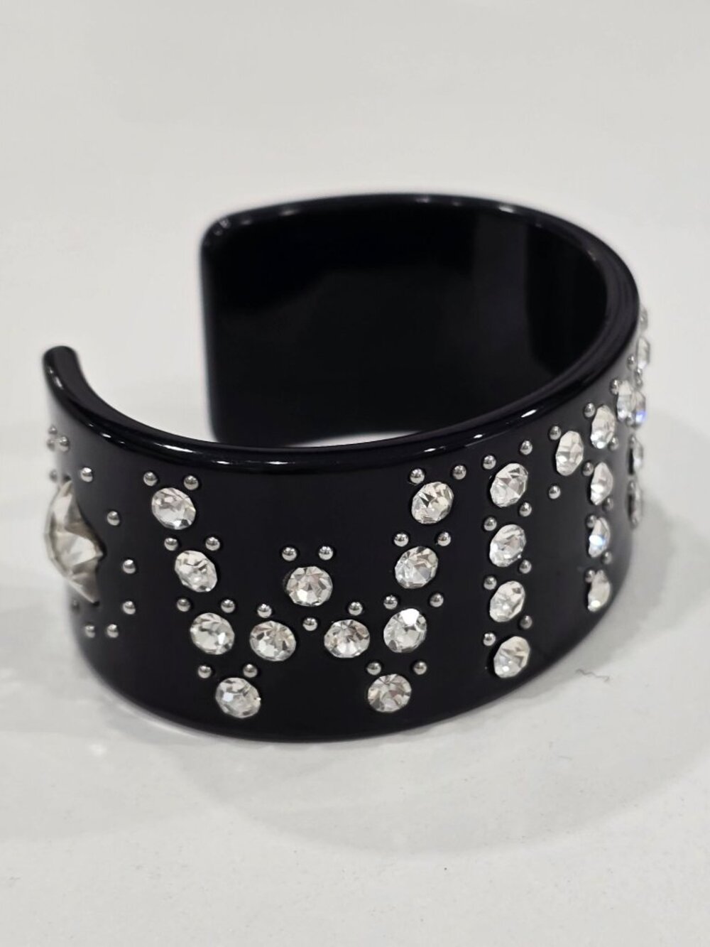 Killstar ✦ Witch Crystal Cuff Bracelet ✦ Black Rhinestone Statement Gothic NIP - Picture 2 of 16